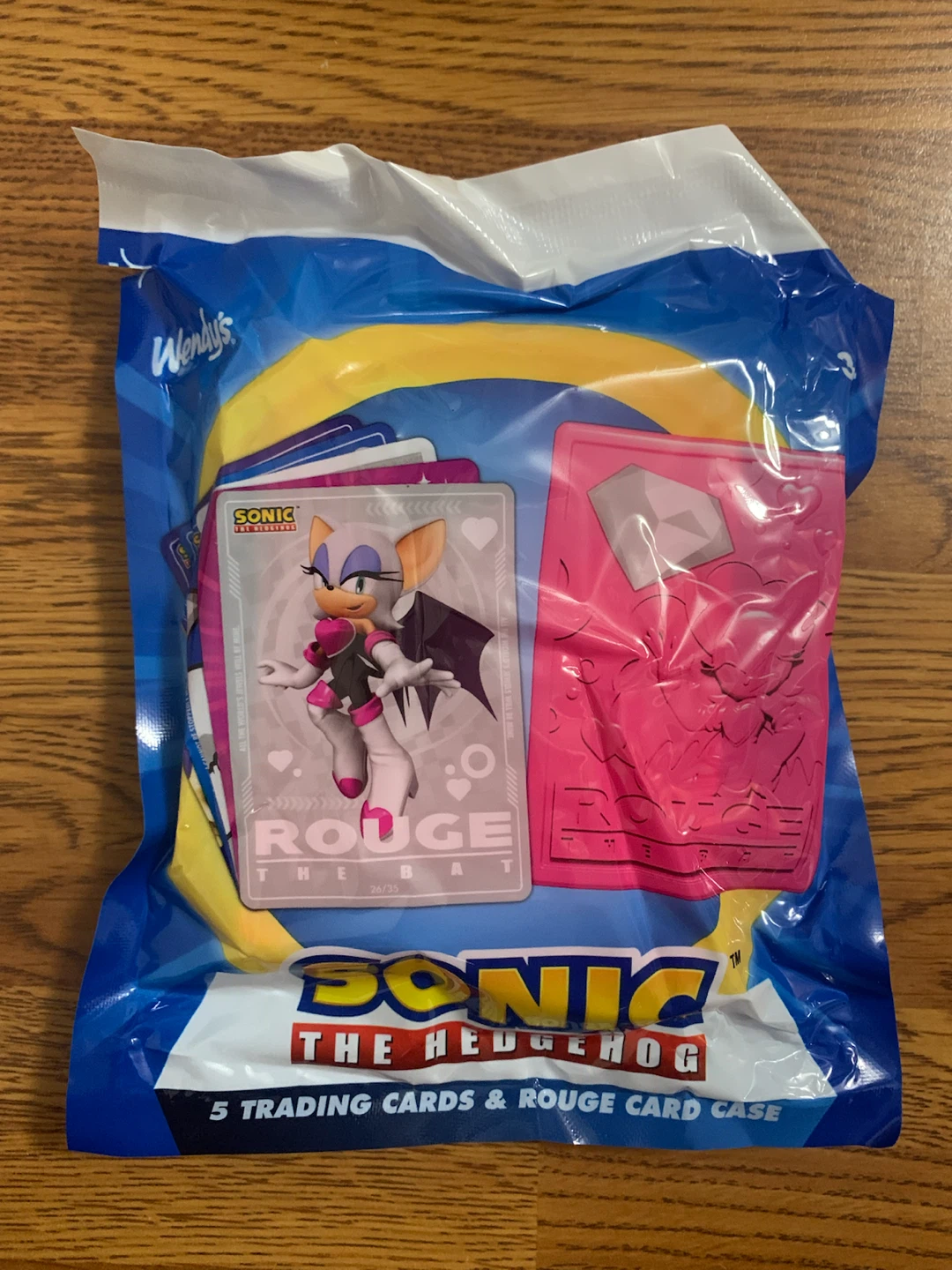 Wendy’s | Sonic The Hedgehog Trading Cards & Case (Rouge) - photo 2