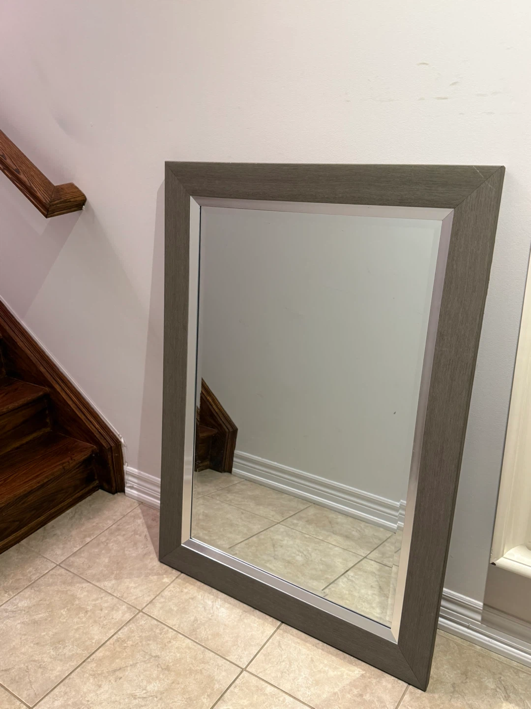 Cute Large Grey Framed Mirror $60 - photo 4