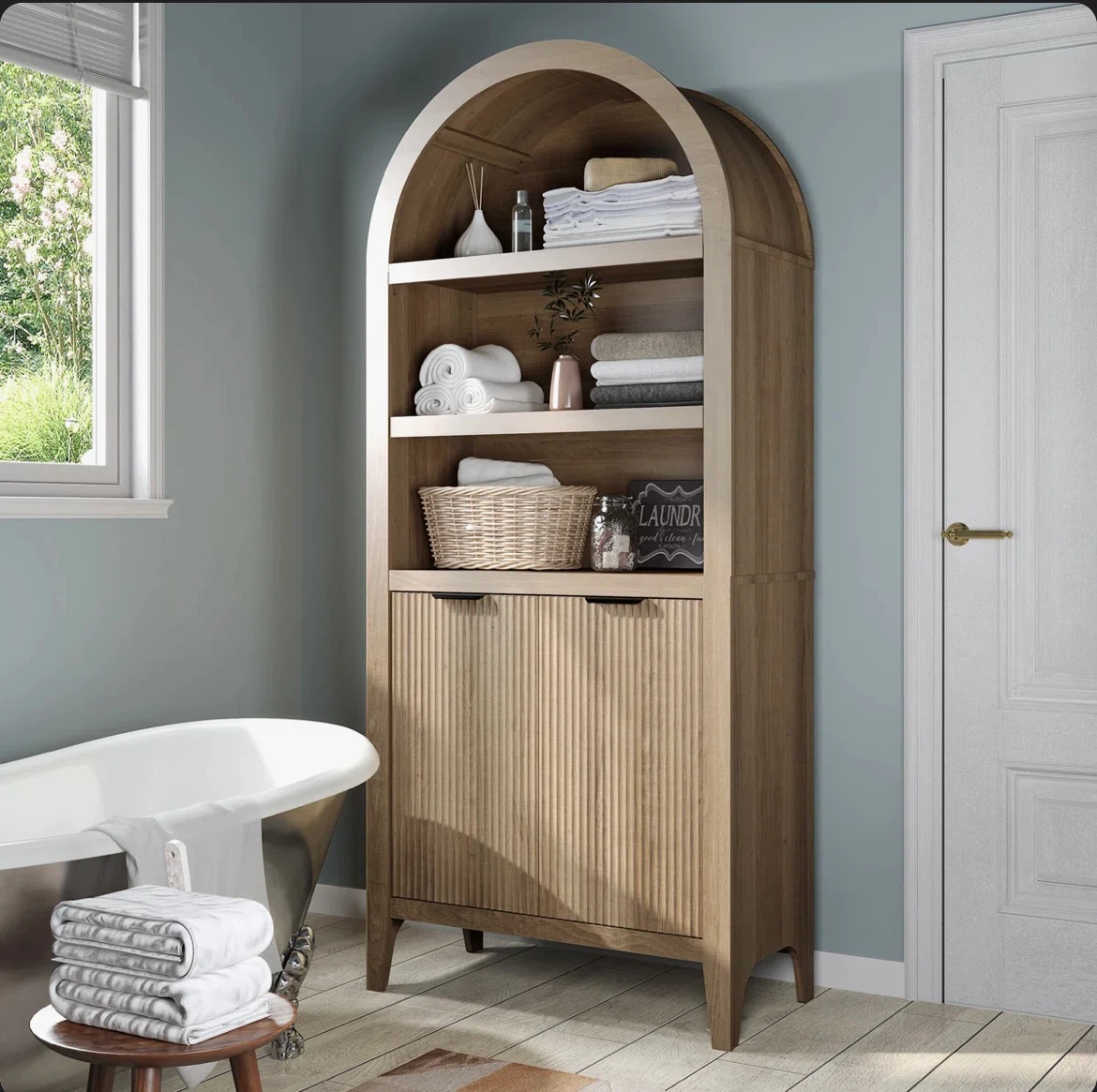 Right Home Furnishing Arch Bookshelf - photo 2