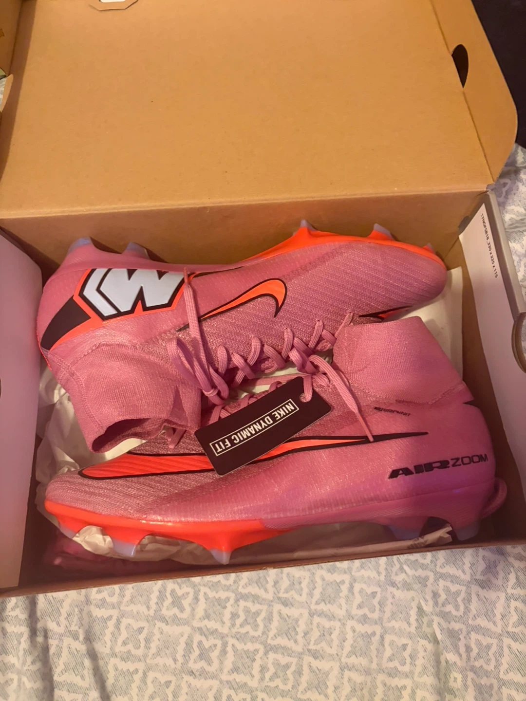 Nike ZM Superfly 10 Elite FG Soccer Cleats Pink