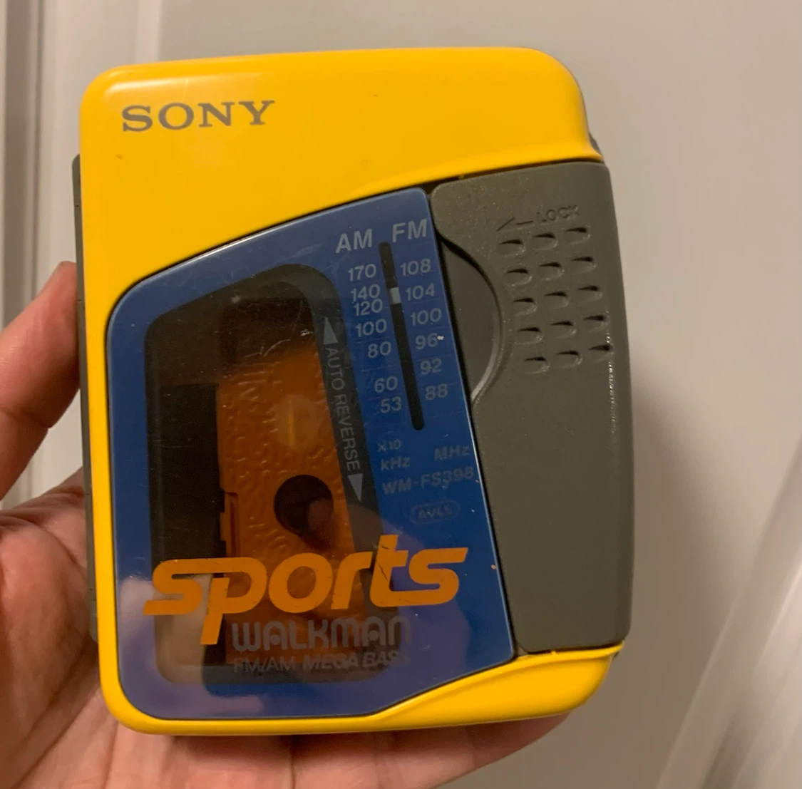 Sony Sports Walkman WM-FS398 Cassette Player