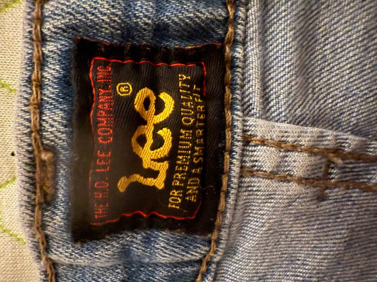 Lee Jeans Blue Denim Straight Leg Pants 10m