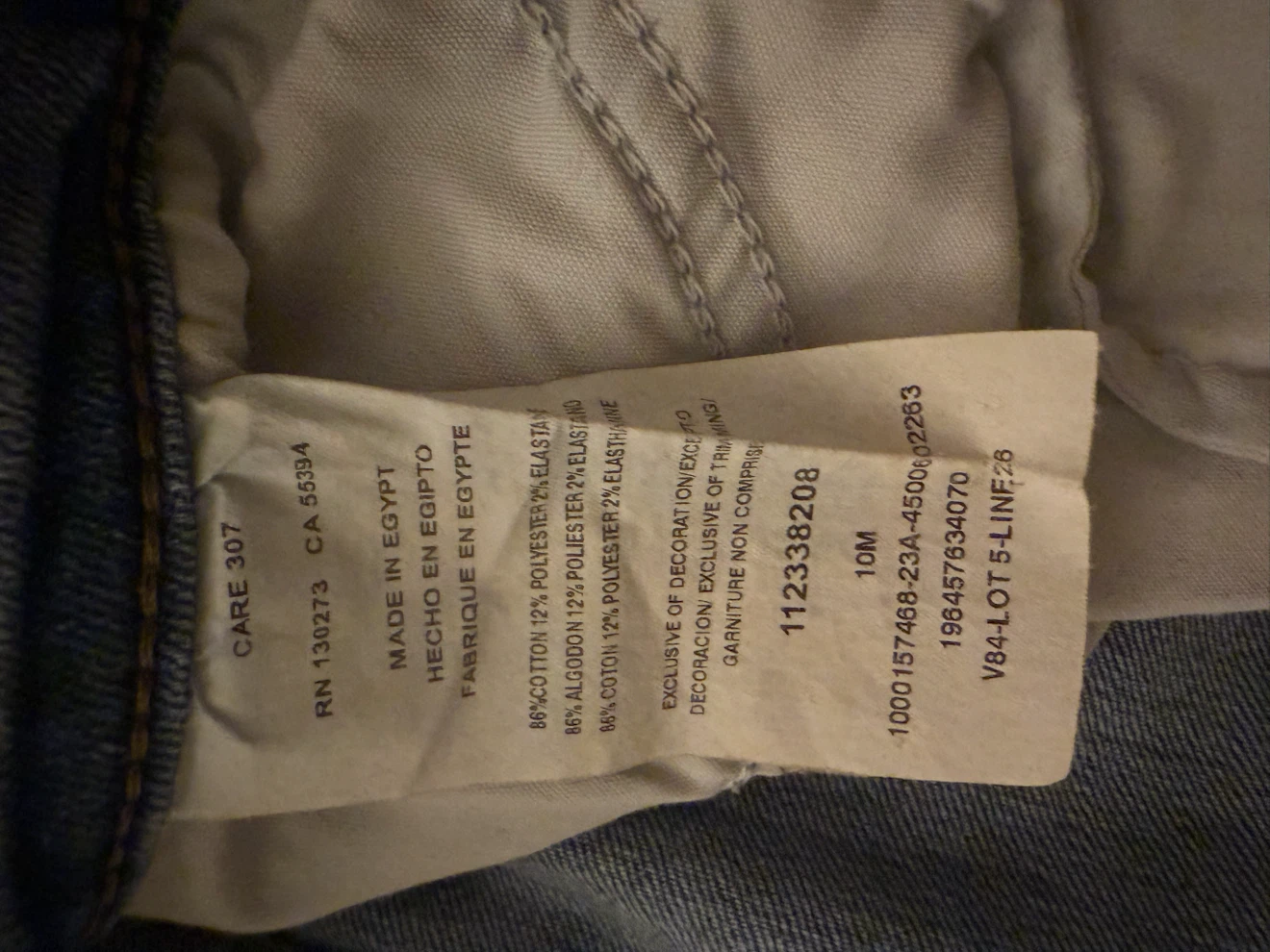 Lee Jeans Blue Denim Straight Leg Pants 10m - photo 4