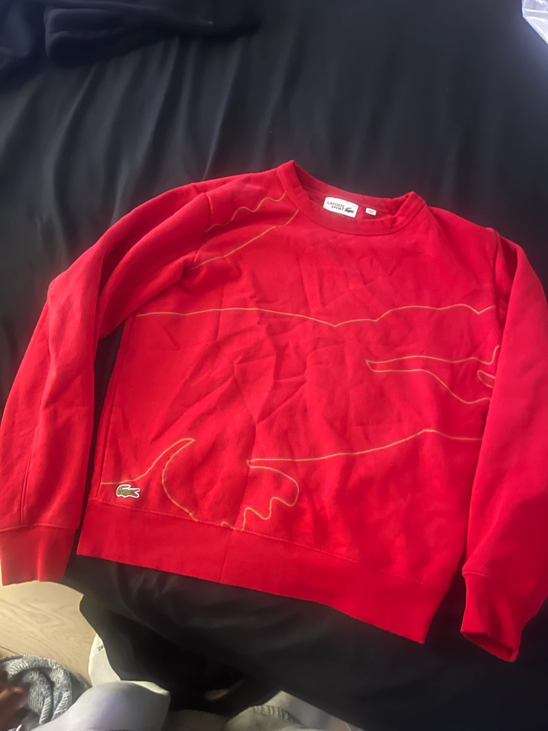 Lacoste Sport Red Crewneck Sweatshirt