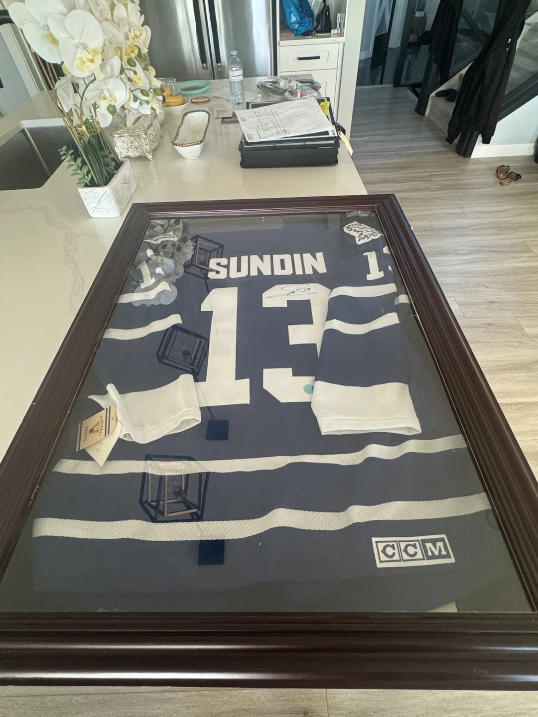 Autographed Mats Sundin Toronto Maple Leafs Jersey