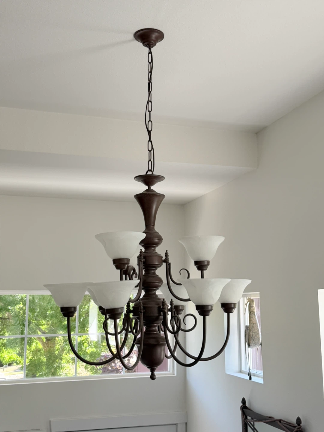 Bronze 8-Light Chandelier