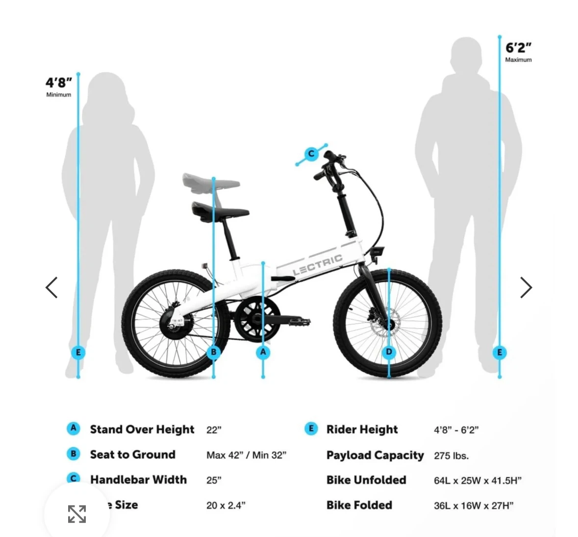 Lectric XP Lite Folding Electric Bike - White - photo 2