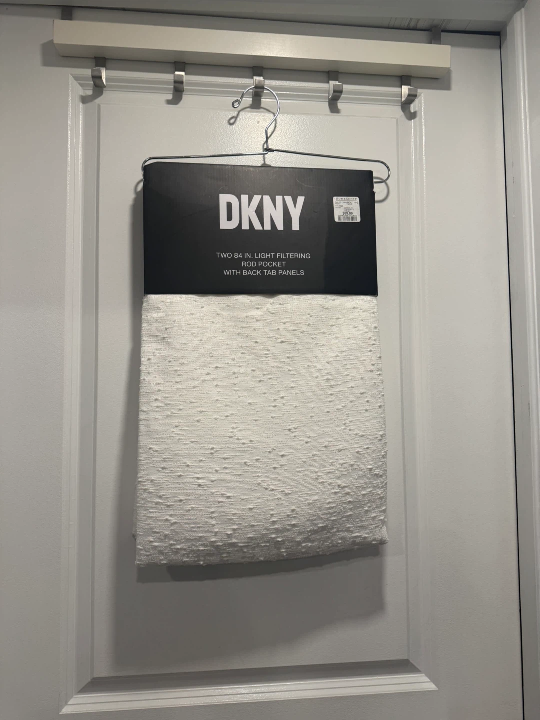 DKNY White Light Filtering Rod Pocket Curtains (2-Pack)