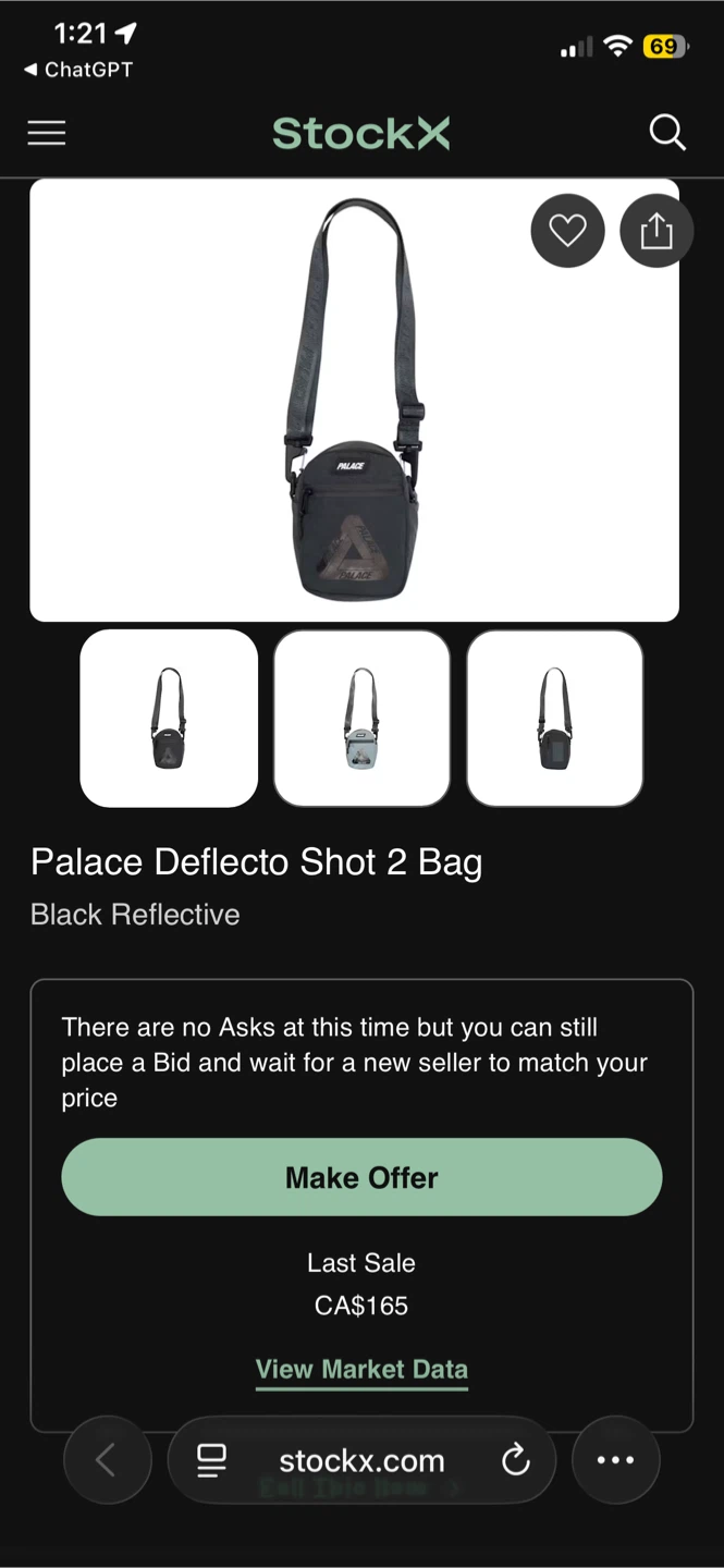 Palace Deflecto Shot 2 Bag