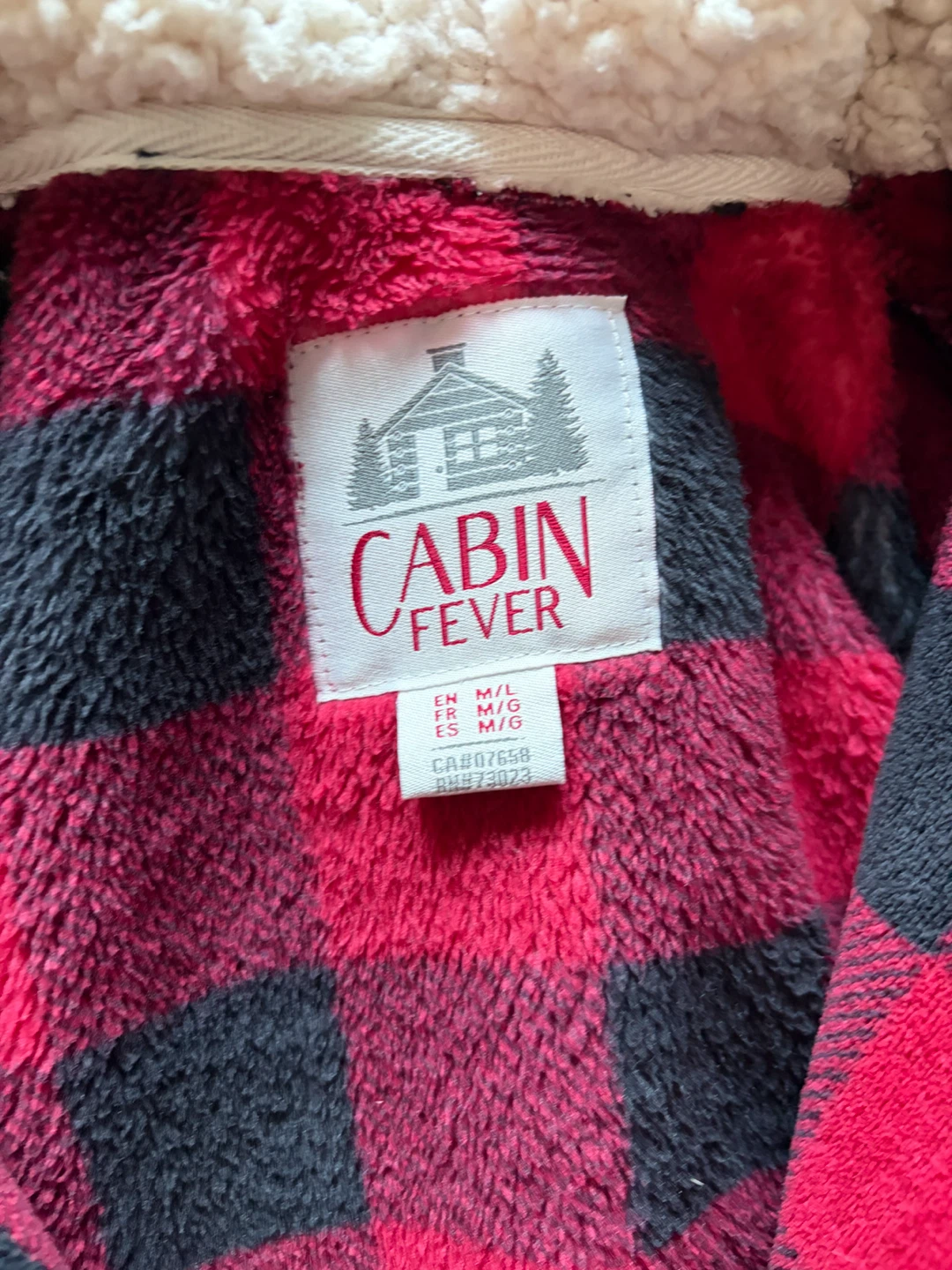 Kids size M/L red plaid robe - photo 3