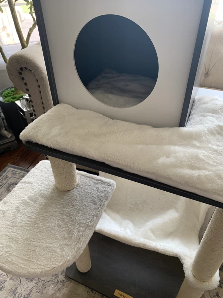 🌳🐱 NEW FEANDREA 54.3” Modern Cat Tree – Misty Gray - photo 3