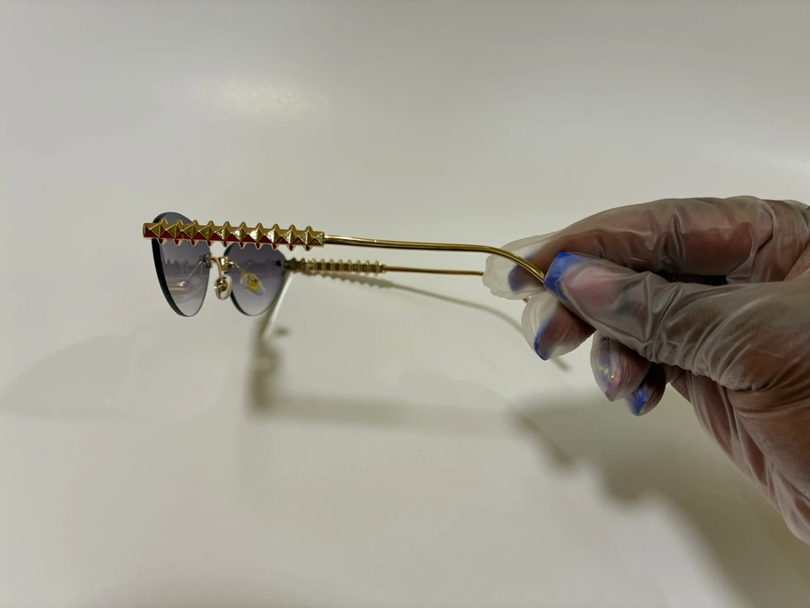 Cartier Rimless Sunglasses with Gold Star Detailing - photo 5