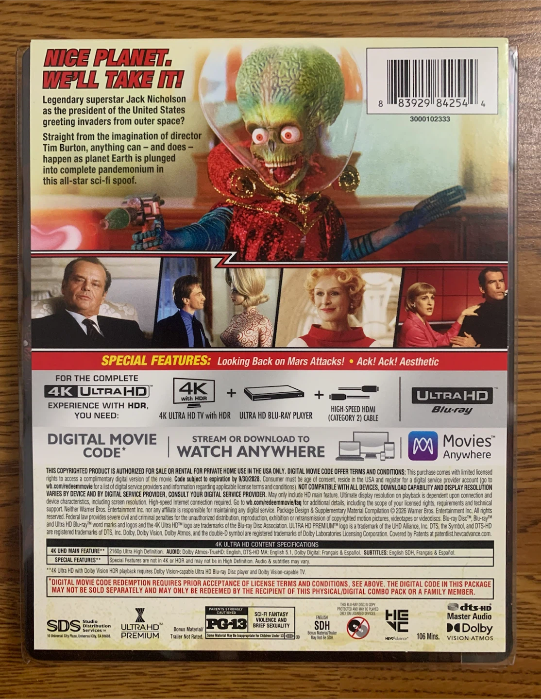 Mars Attacks! (LE Steelbook) UHD-BD - photo 2