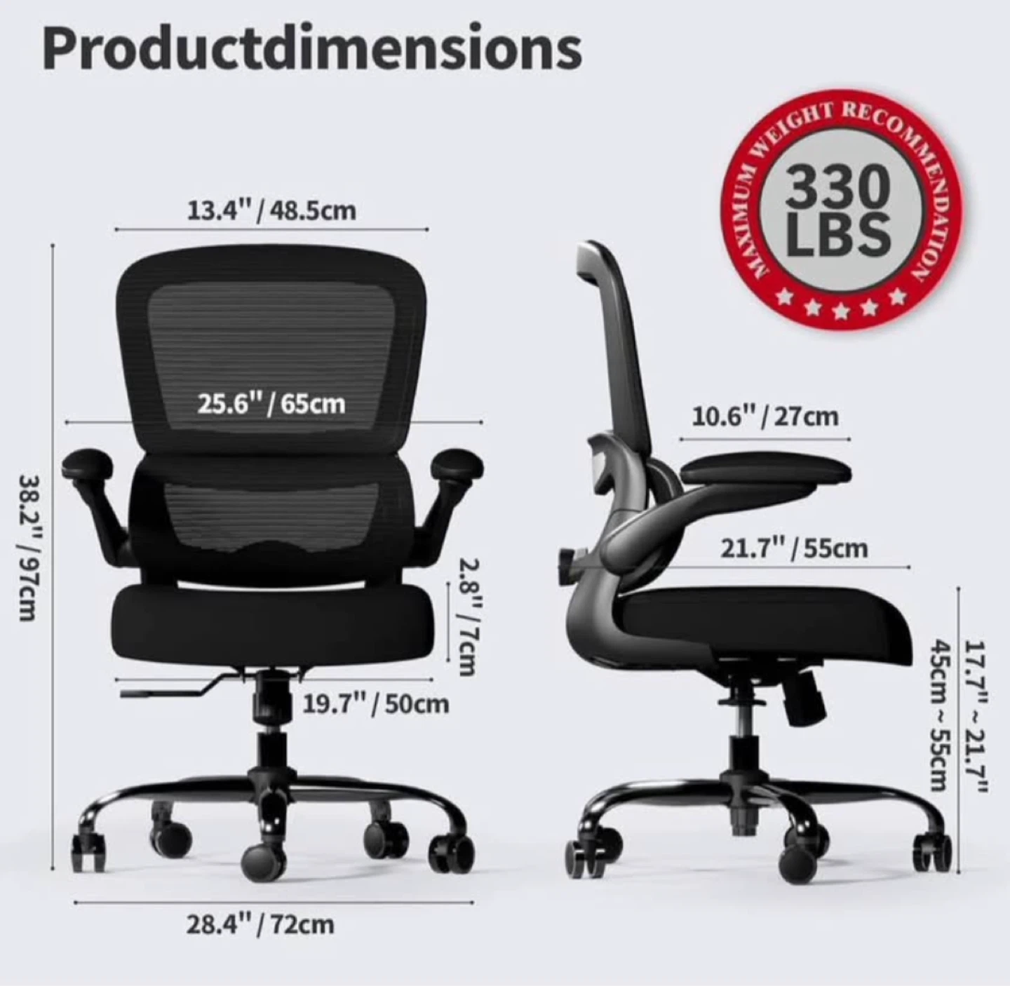 Adaptable Lumbar Support Ergonomic Office Chair - photo 2