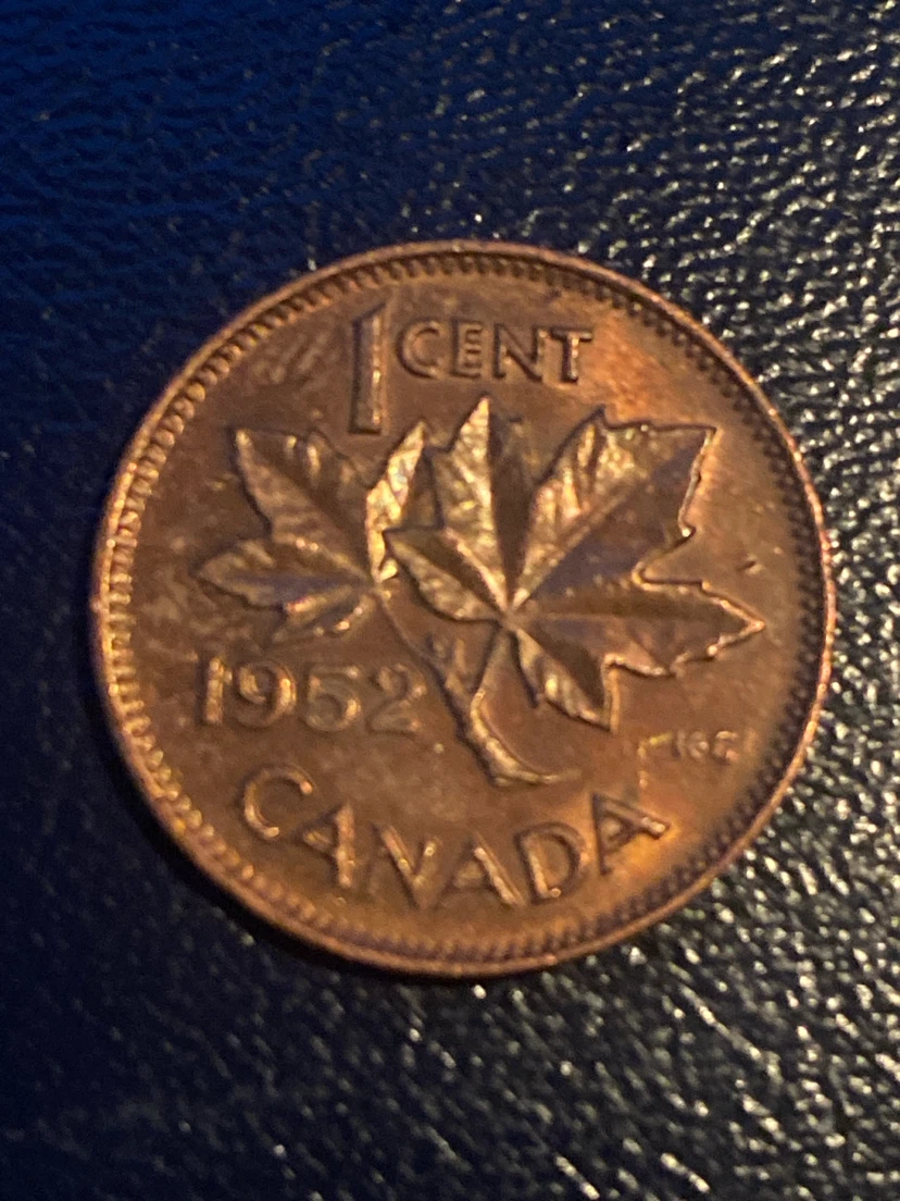 1952 Canada 1 Cent Coin - photo 2