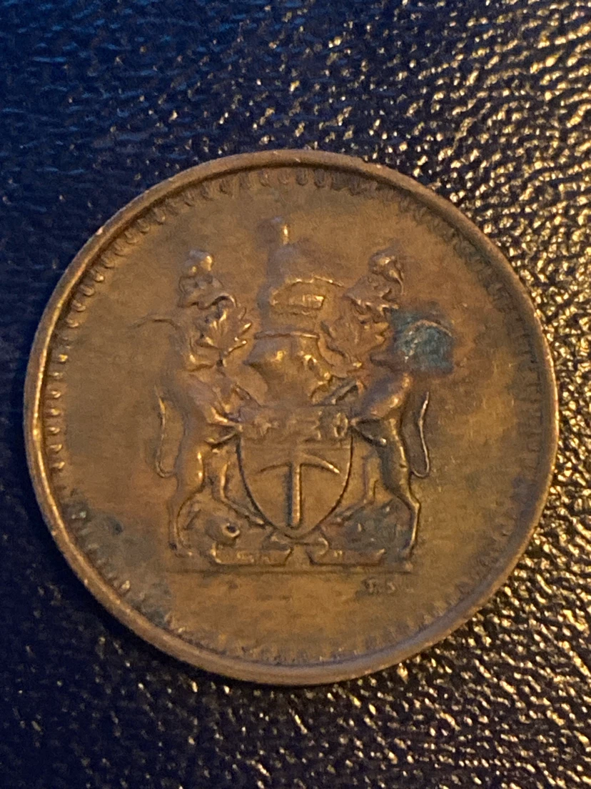 1970 Rhodesia 1 Cent Coin