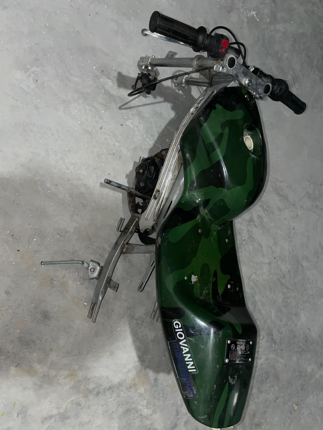 49cc pocket bike frame, engine, etc for project/restoring