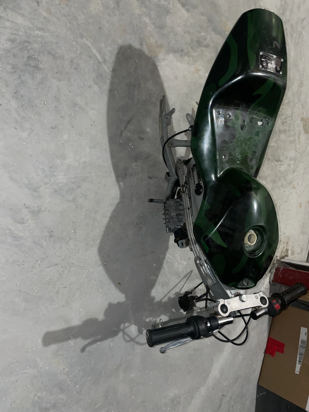 49cc pocket bike frame, engine, etc for project/restoring - photo 2