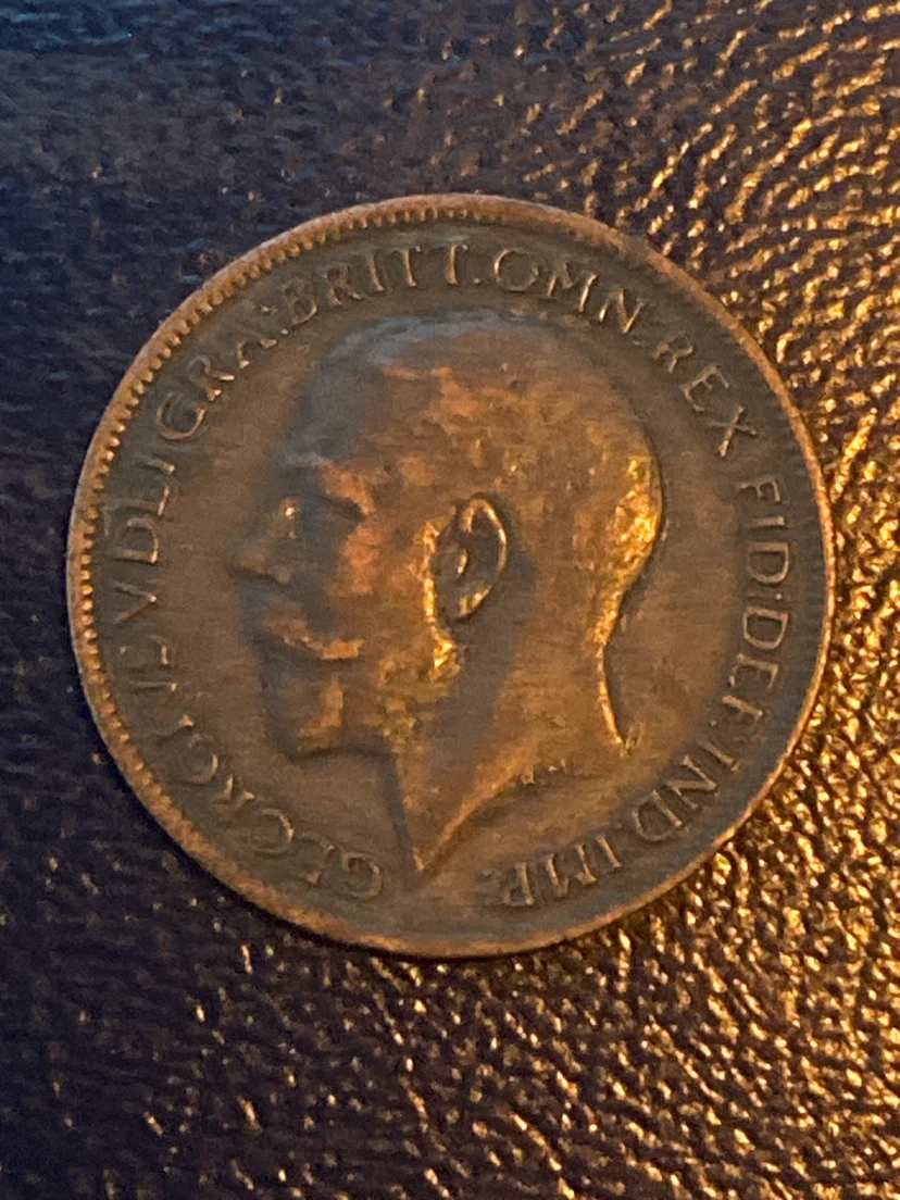 1917 British Penny - photo 2