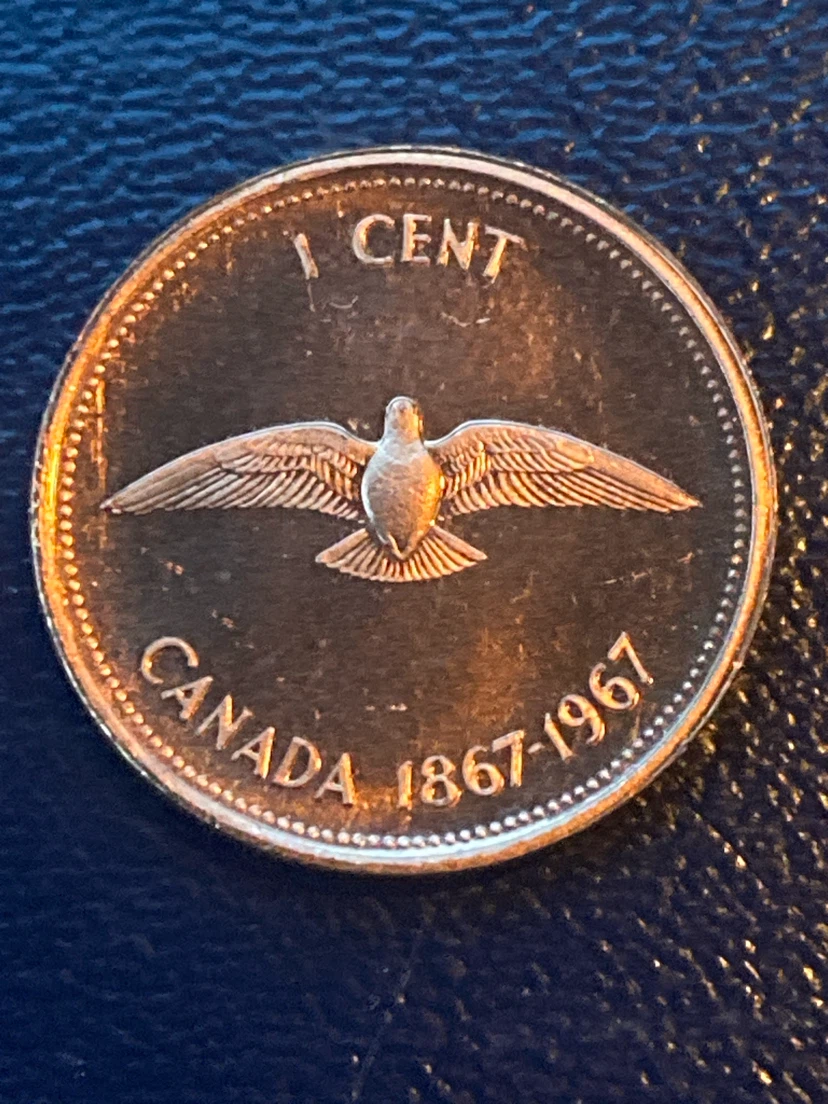 Canada 1 Cent Coin - 1867-1967