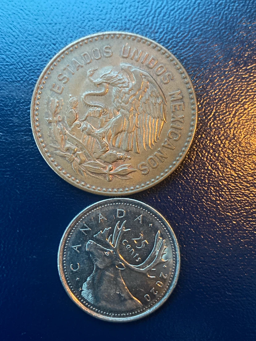 1956 Mexico 50 Centavos Coin - photo 3
