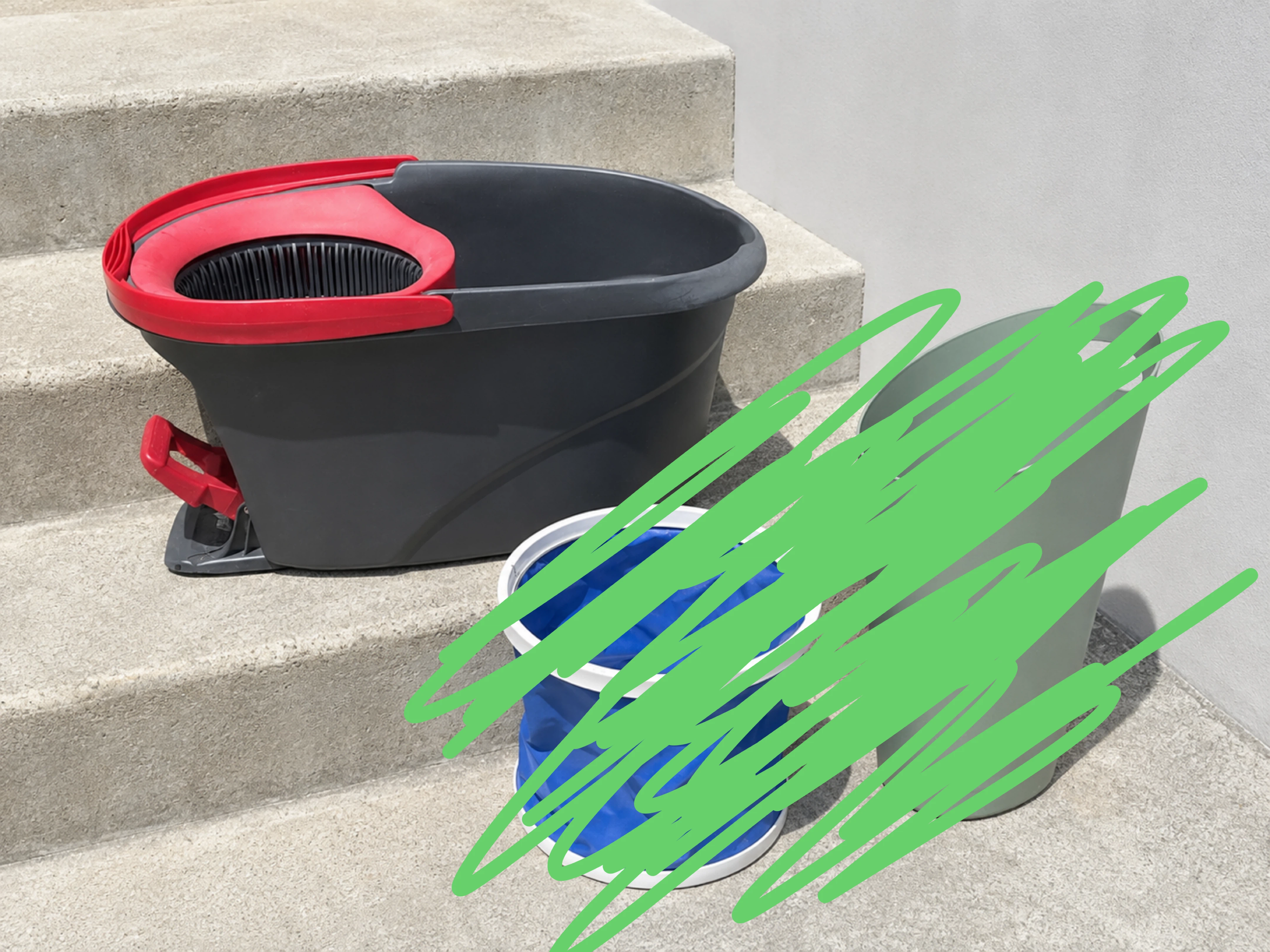 Spin mop bucket-$9