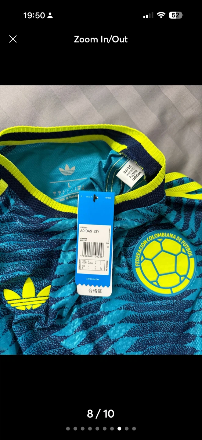 COLOMBIA 26 AWAY Jersey Camiseta sele yellow neon XL SLIM FIT - photo 3