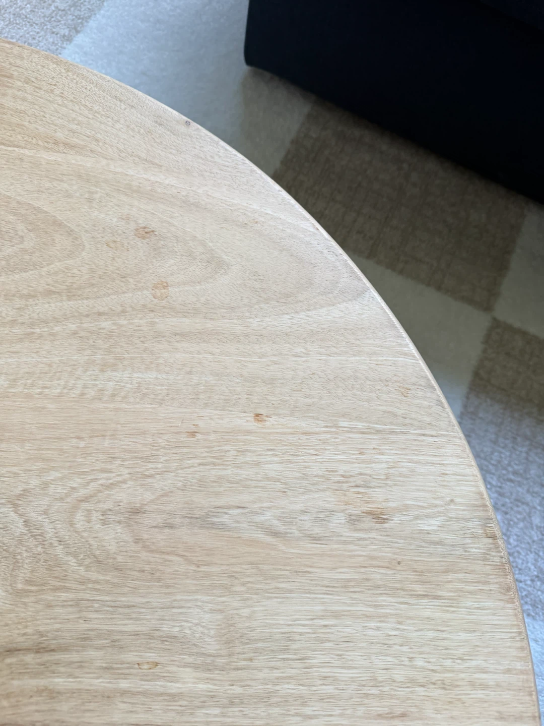 Wooden Round Coffee Table with Sphere Legs - photo 4