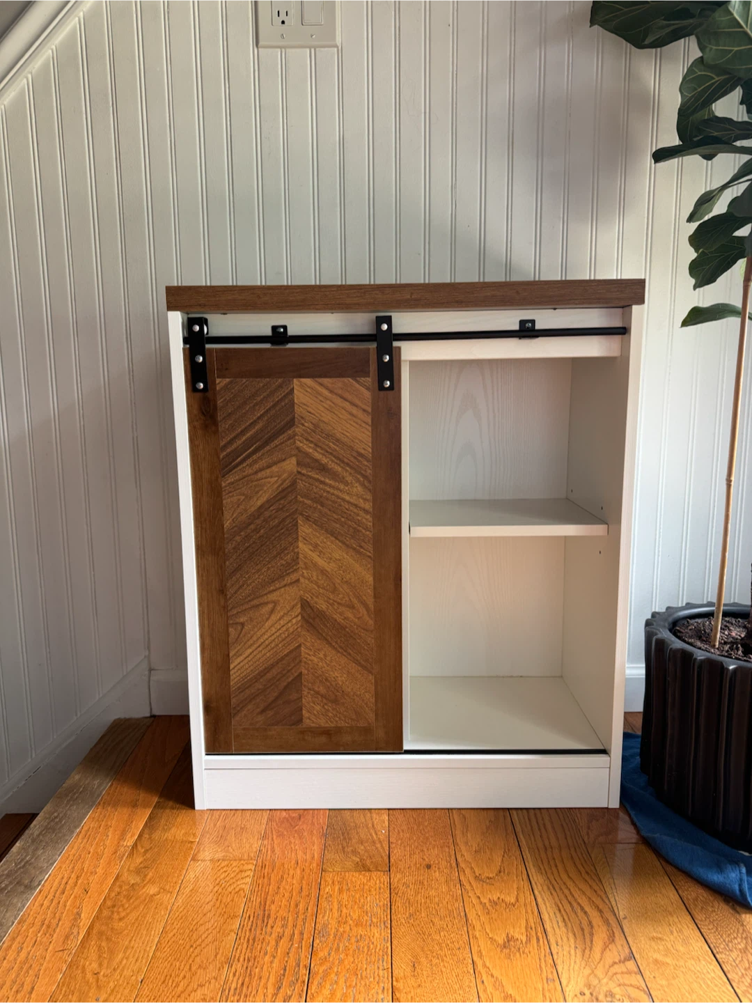 Barn Door Storage Cabinet