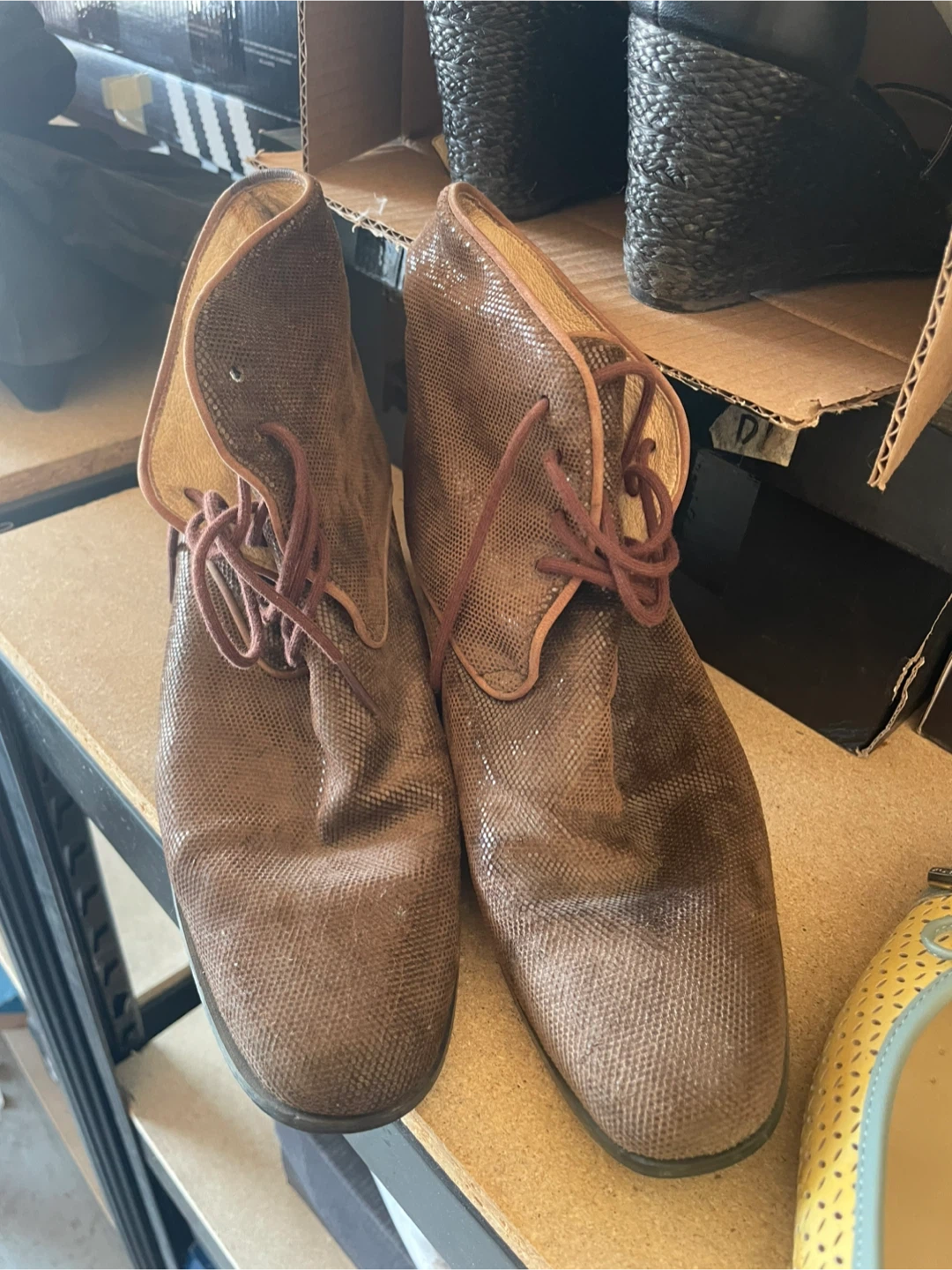 GEOX RESPIRA Brown & Yellow Ballet Flats Size 9 - photo 3