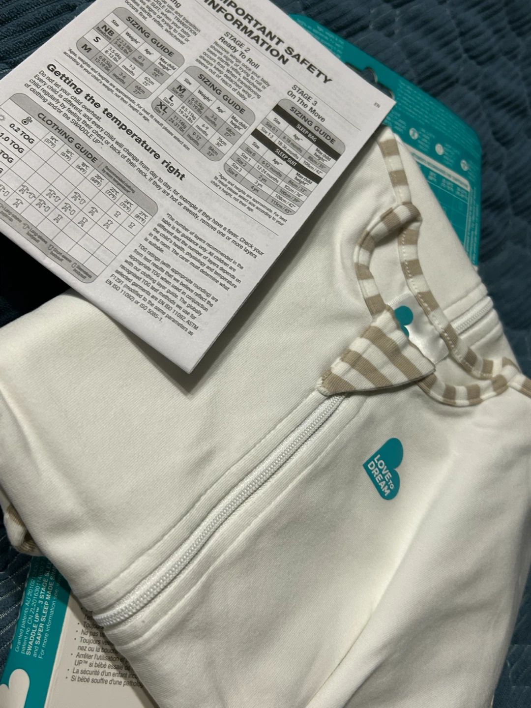 Brand New-Love To Dream Swaddle UP Organic/Biologique Stage 1 - photo 2