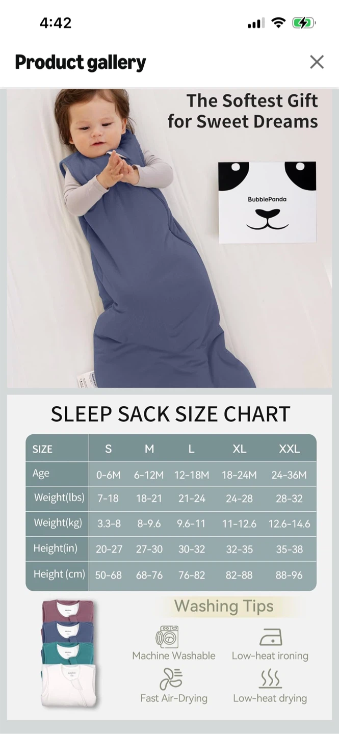 New-Bubble Panda Super Soft Modal Sleep Sack