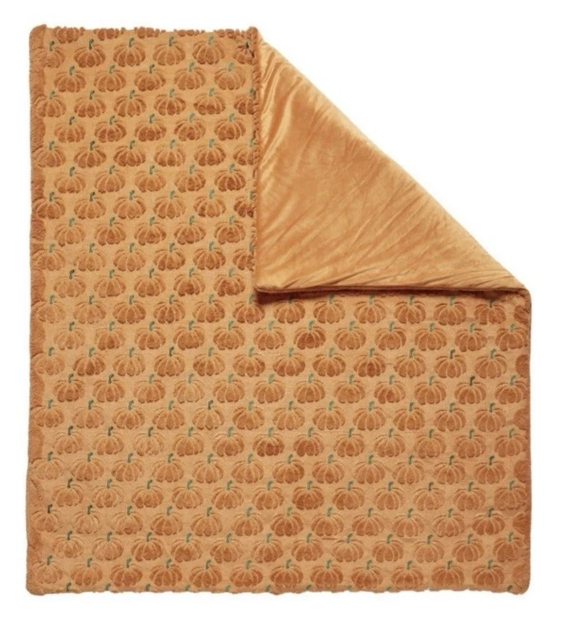 VIRAL TIK TOK COSTCO FAUX FUR HALLOWEEN FALL THROW PUMPKIN  NWT - photo 3