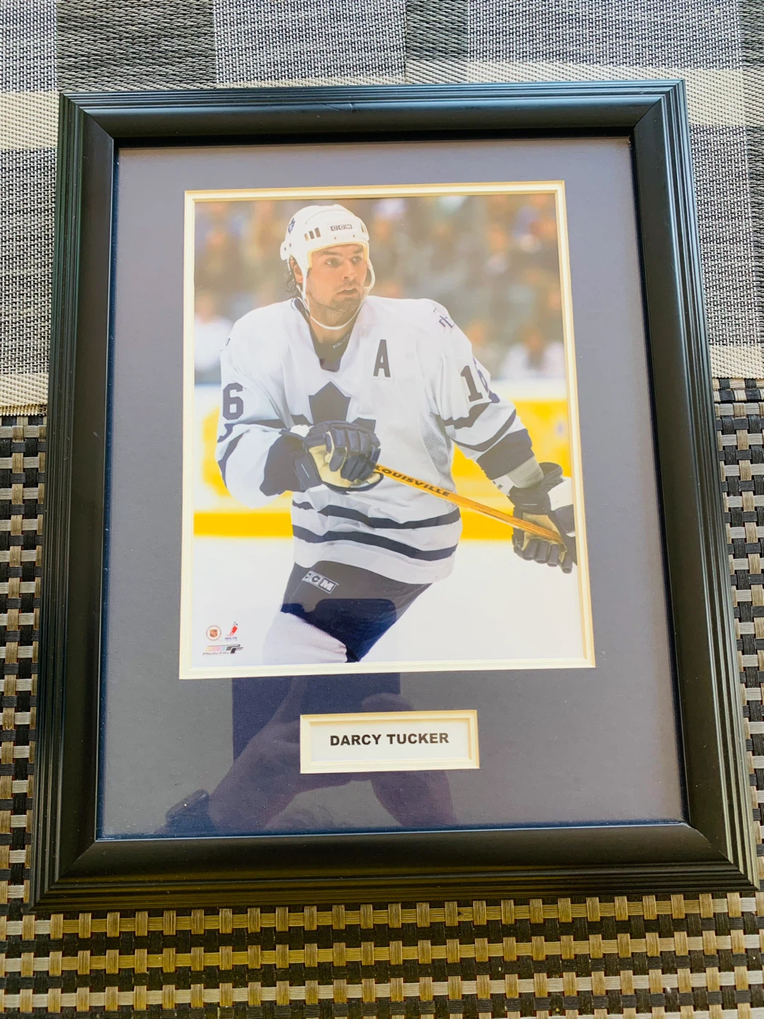TML Darcy Tucker Hockey Player Framed Photo