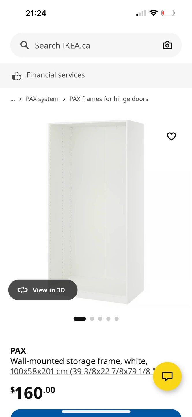 IKEA PAX Wall-mounted storage frame, 100*201cm - photo 2