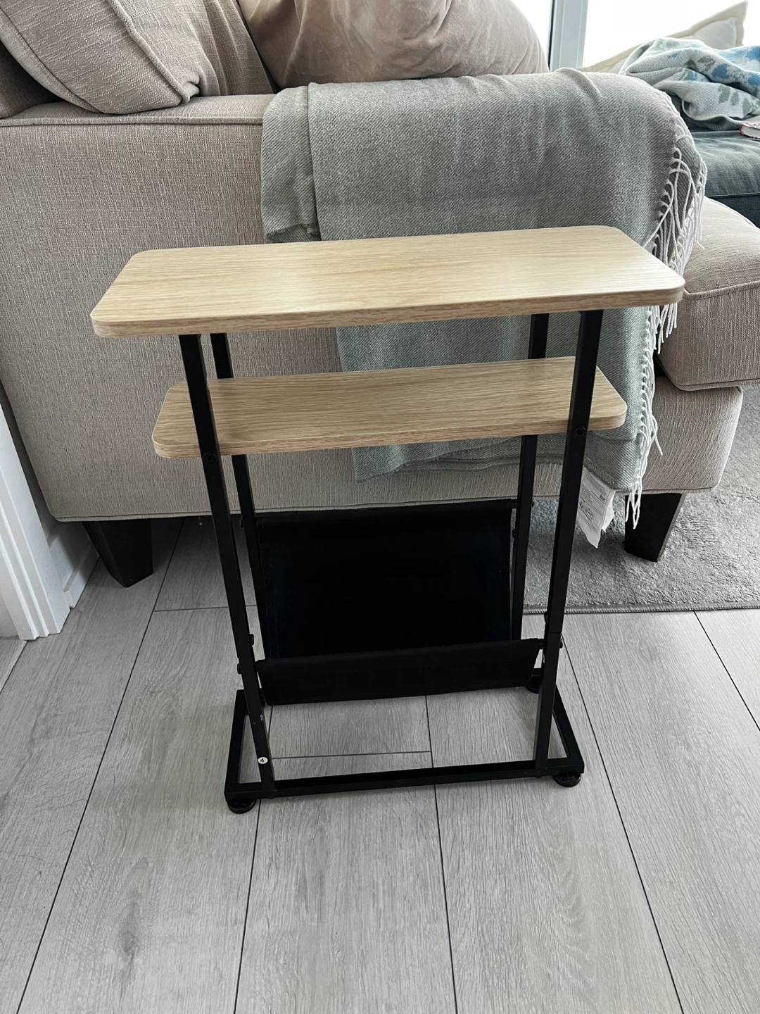 Magazine rack side table