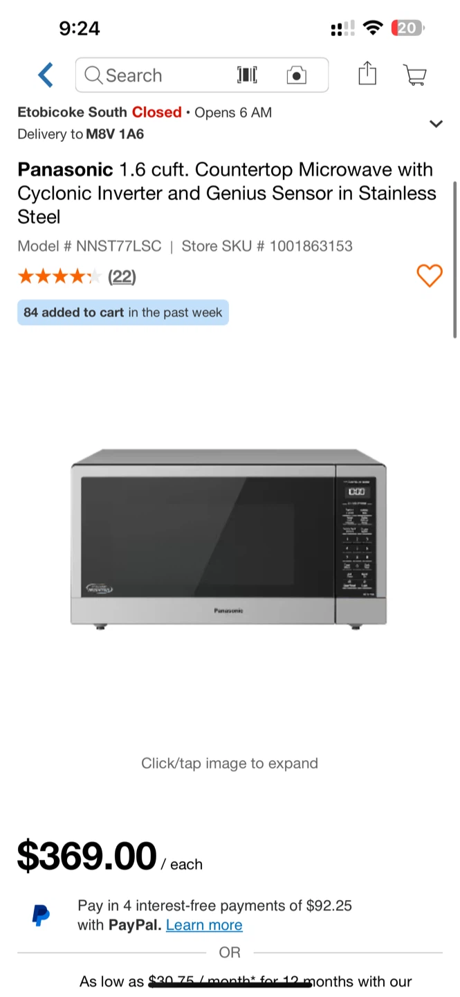 Brand New Microwave – Open Box, Never Used - photo 3