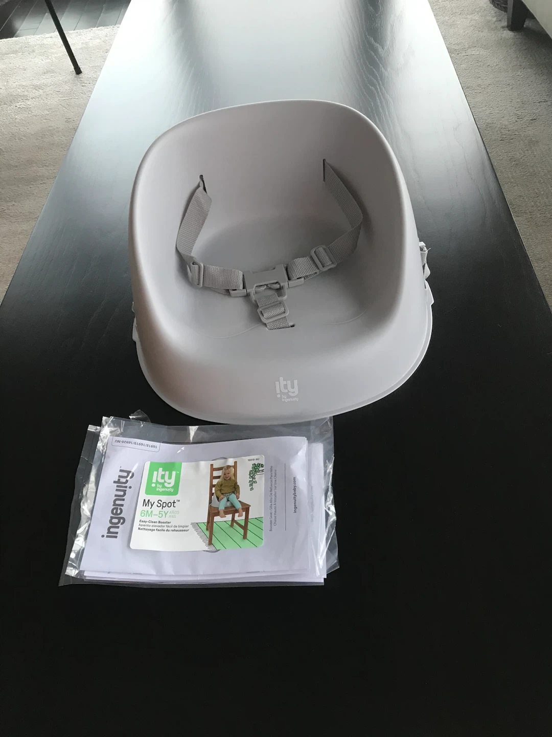 Ingenuity My Spot Baby Booster Seat - Grey - photo 2