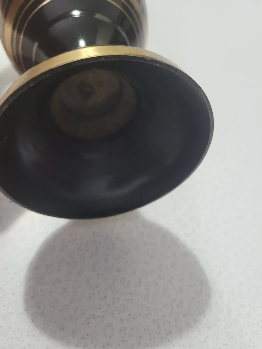 Vintage Brass Vase with Engraved Floral Design - photo 5