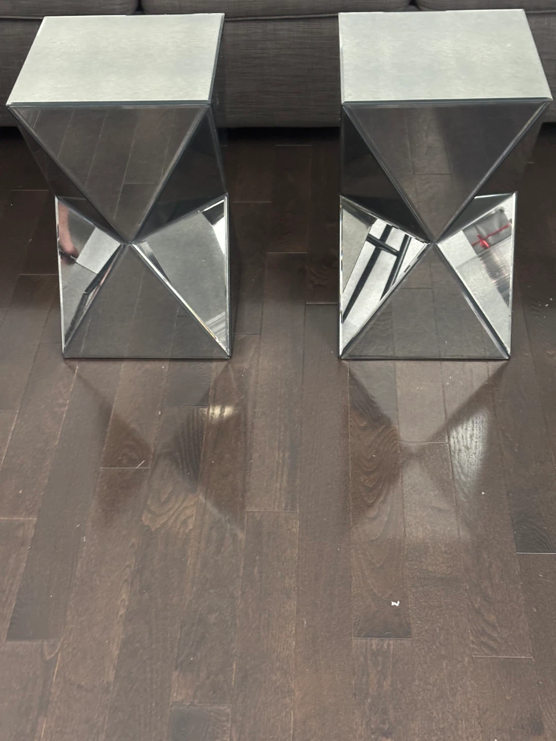 Mirrored Accent Side Table