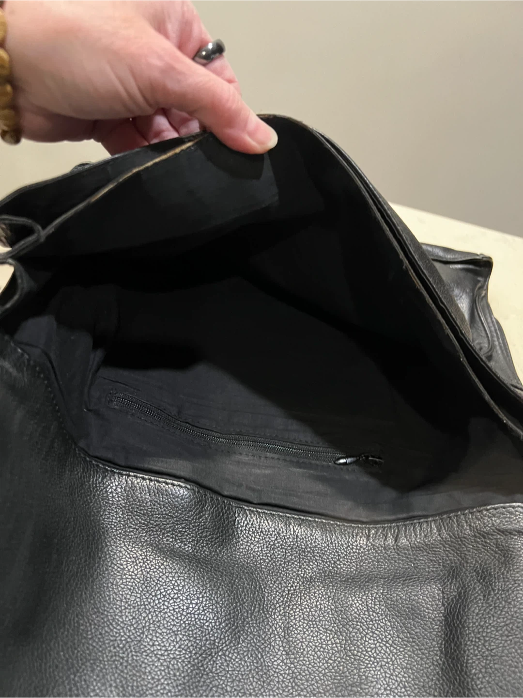 Black Leather Clutch Purse with Wallet - photo 5