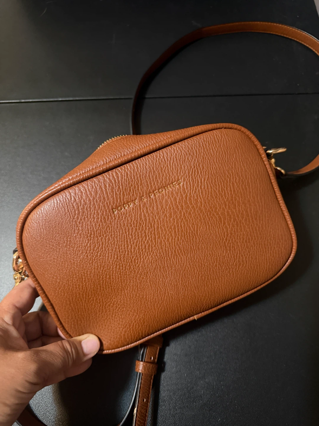 Poppy & Peonies 24/7 Crossbody Chesnut Purse