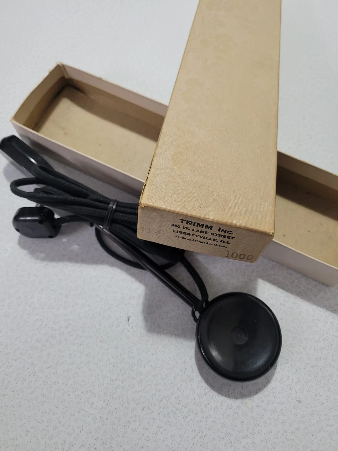 Vintage military TRIMM Featherweight Handset in box