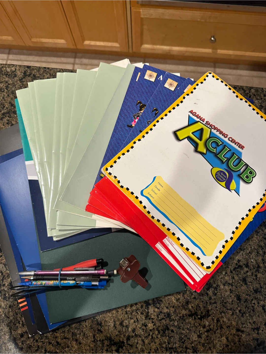 Free folders and pencils (see description)