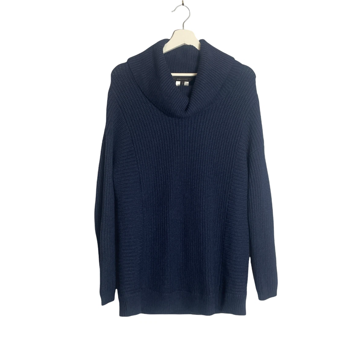 NEW BCBGMaxAzria Sandrah Navy Cowl Neck Knit Sweater Size XS/S - photo 2