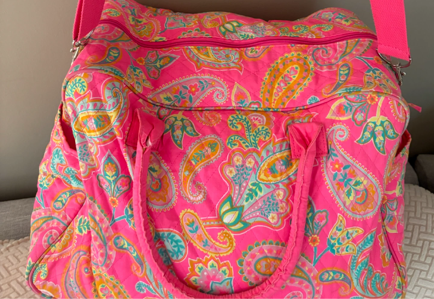 Pink Paisley Duffle Bag - photo 3