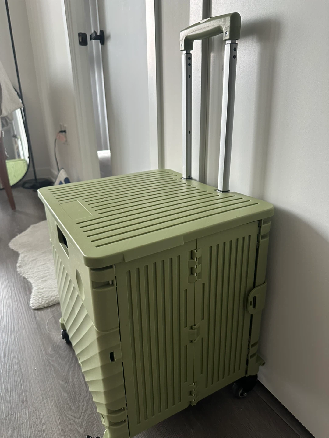 Collapsible Rolling Cart with Handle - photo 4