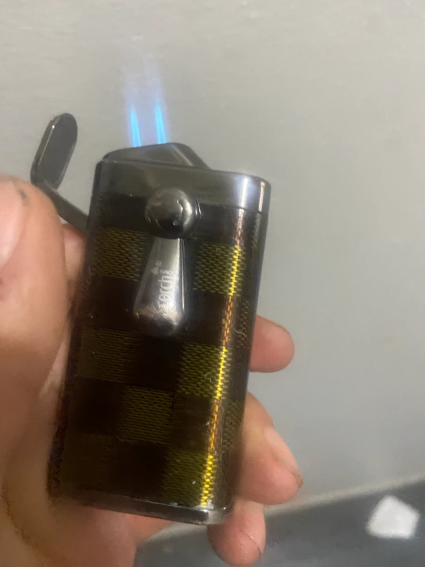 Vintage Lighter - Monogram Pattern