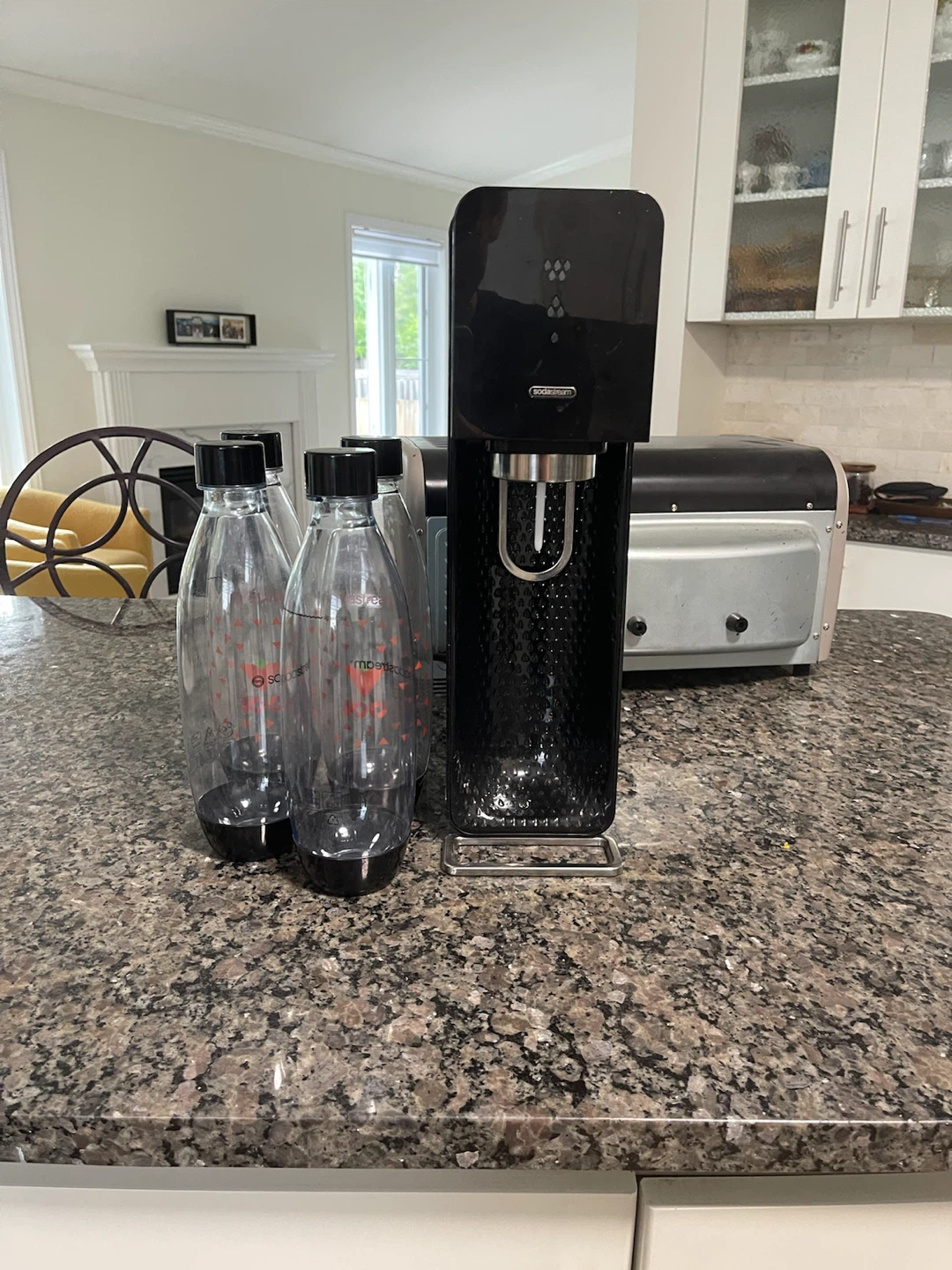 SodaStream Sparkling Water Maker with Bottles and CO2 Cylinder