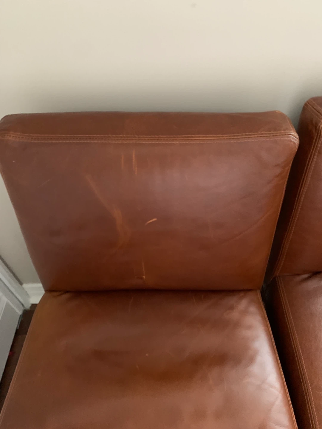 Brown leather chairs 4 - photo 4
